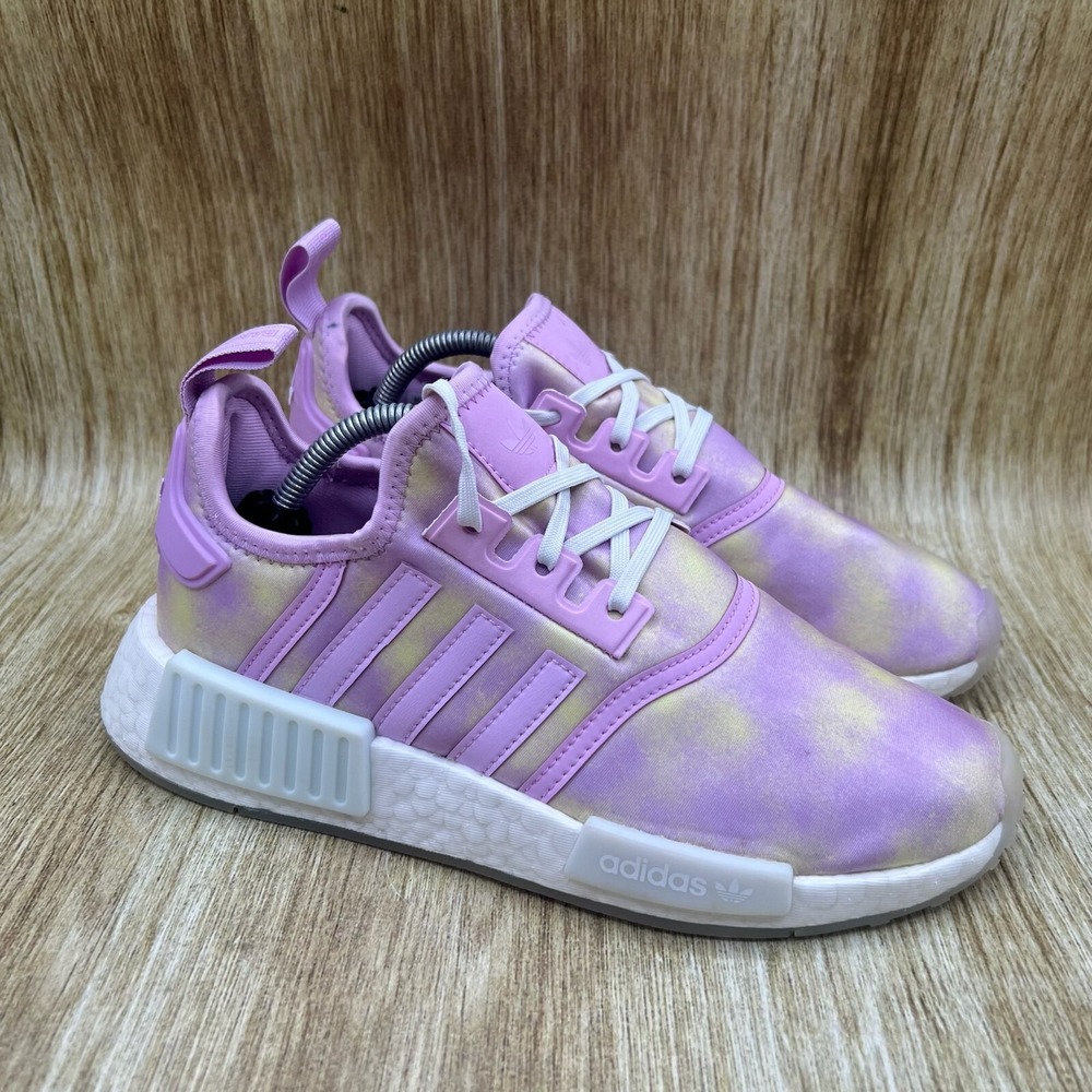 adidas NMD_R1 Sneakers Women's Size 6.5 Bliss Lilac Tie‎ Dye Boost Shoes HQ6184